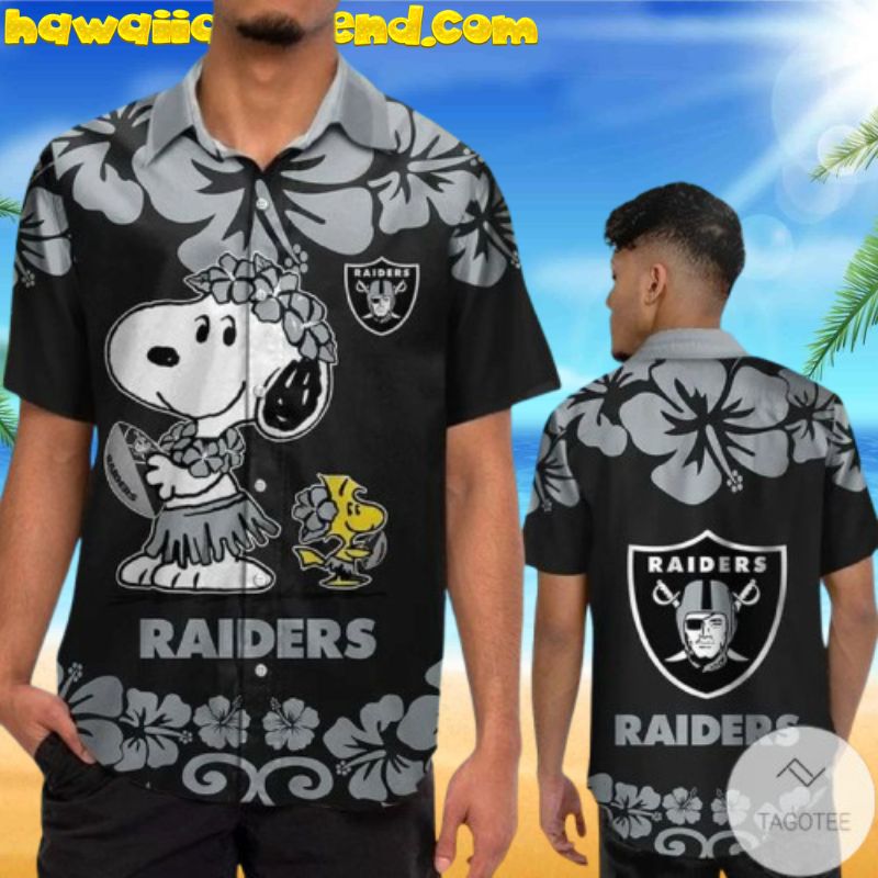 Las Vegas Raiders Snoopy And Woodstock Summer Hawaiian Shirt