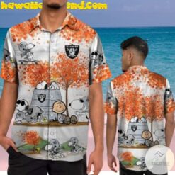 Las Vegas Raiders Snoopy Autumn Hawaiian Shirt