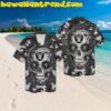 Las Vegas Raiders Surfboard Short Sleeve Button Up Tropical Hawaiian Shirt