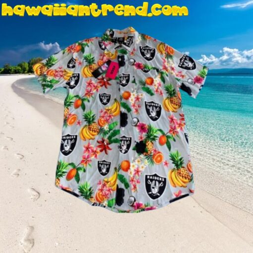 Las Vegas Raiders Tropical Fruit Hawaiian Shirt