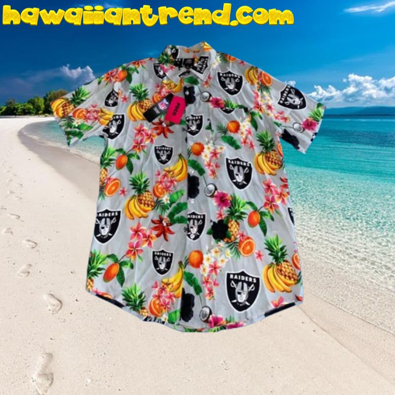 Las Vegas Raiders Tropical Fruit Hawaiian Shirt