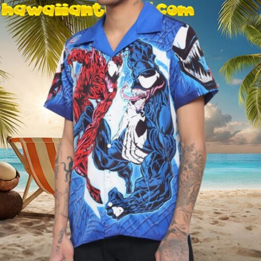 Marvel Carnage Venom Red And Blue Version Hawaiian Shirt