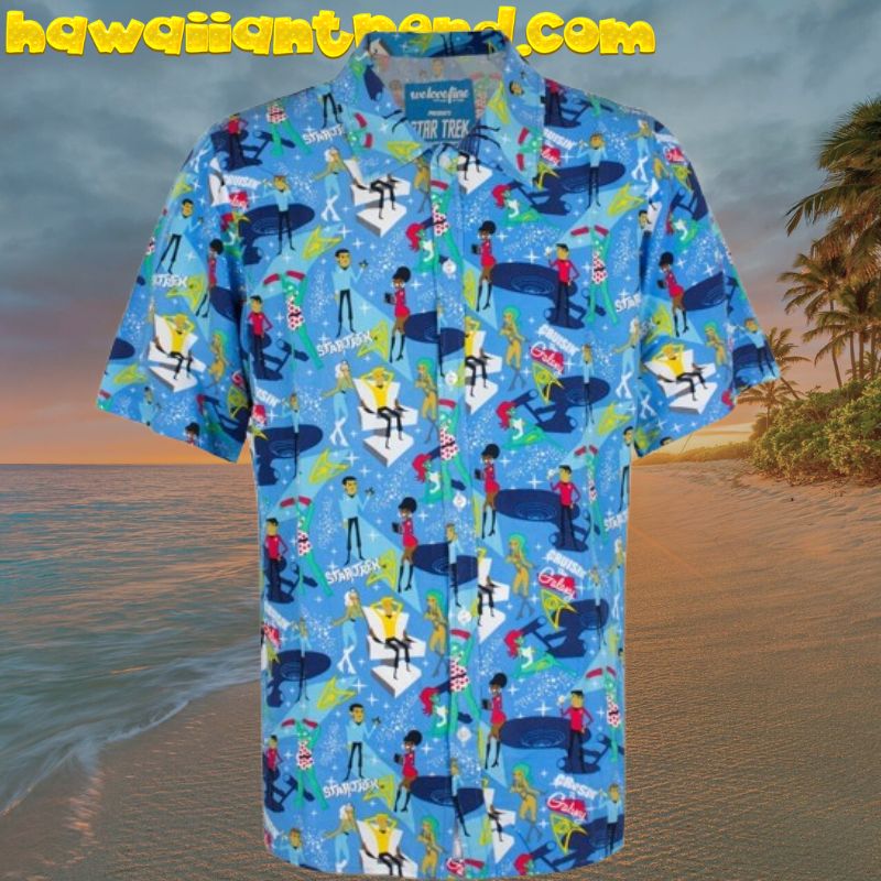 Mighty Fine Star Trek The Original Series Crusin The Galaxy Hawaiian Shirt