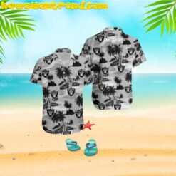 Nfl Oakland Raiders Coconut Tree Super Car Hawaiian Shirt