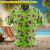 Mario Bros Items Pattern Button Up Hawaiian Shirt