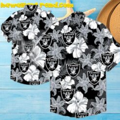 Raiders Hawaiian Shirt Football Aloha Beach Summer Hawaiian Shirt