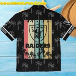 Retro Raiders NFL Palm Trees Hawaiian Shirt