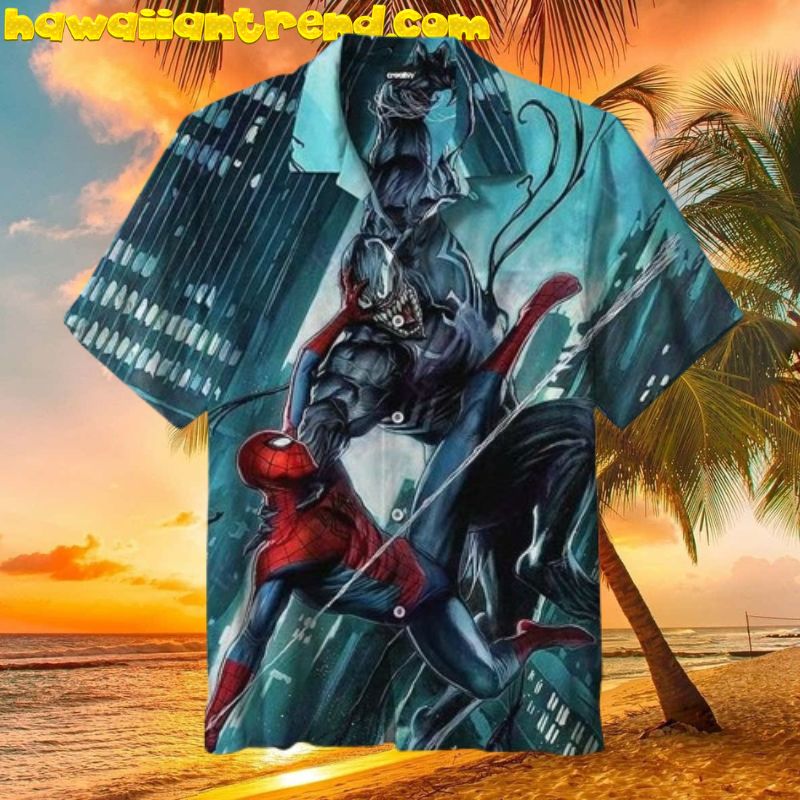 Spiderman Vs Venom Universal For Fan Aloha Hawaiian Shirt Spiderman Vs Venom Universal For Fan Aloha Hawaiian Shirt