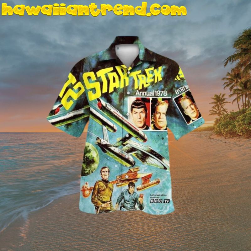 Star Trek Annual 1987 Summer Vacation Hawaiian Shirt