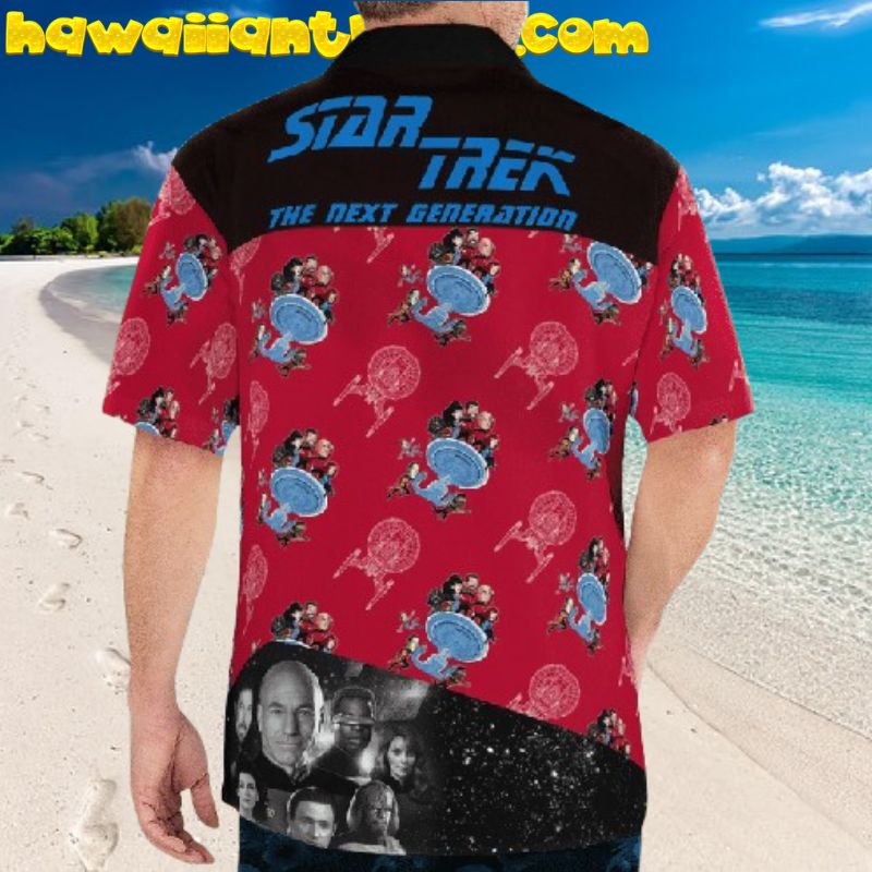 Star Trek The Next Generation Comman Hawaiian Shirt