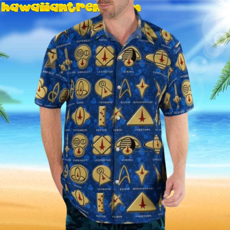 Star Trek The Symbol Blue Hawaiian Shirt