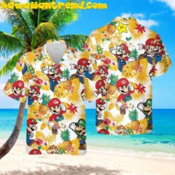 Super Mario Disneyland Summer Vacation Trip Hawaiian Shirt