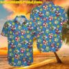 Super Mario Funny Time Flying Hawaiian Shirt