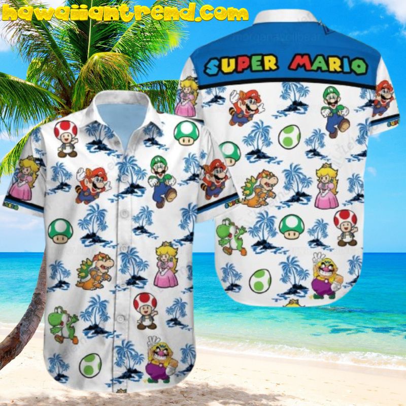 Super Mario Hawaiian Shirt