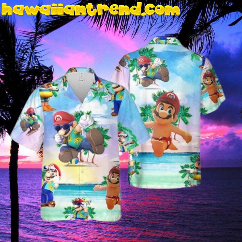 Super Mario Hawaiian Shirt