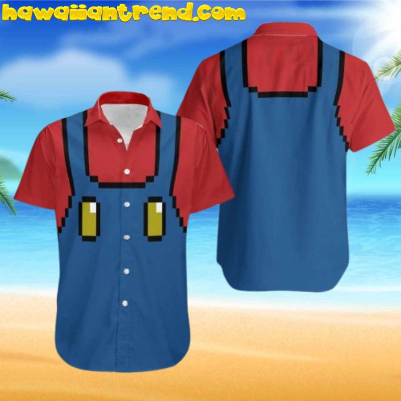 Super Mario Outfit Hawaiian Shirt