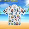 Super Mario Smiling Seamless Short Sleeve Hawaiian Shirt