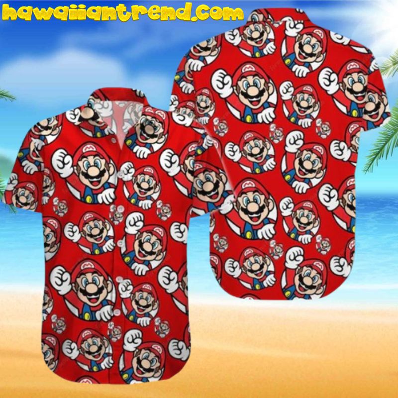 Super Mario Hawaiian Shirt
