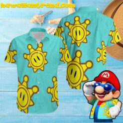 Super Mario Sunshine Hawaiian Shirt Smiling