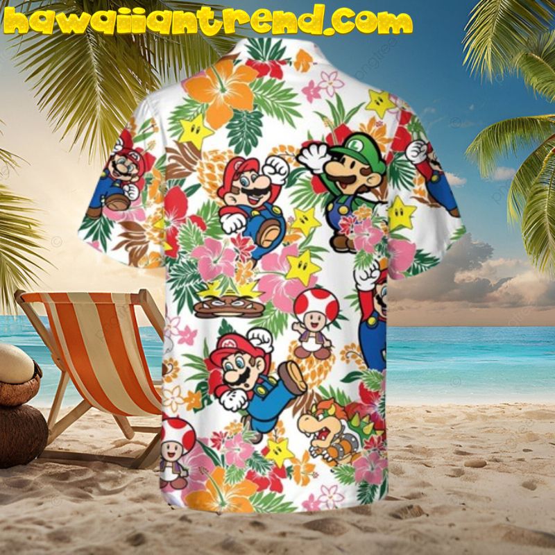 Super Mario Hawaiian Shirt