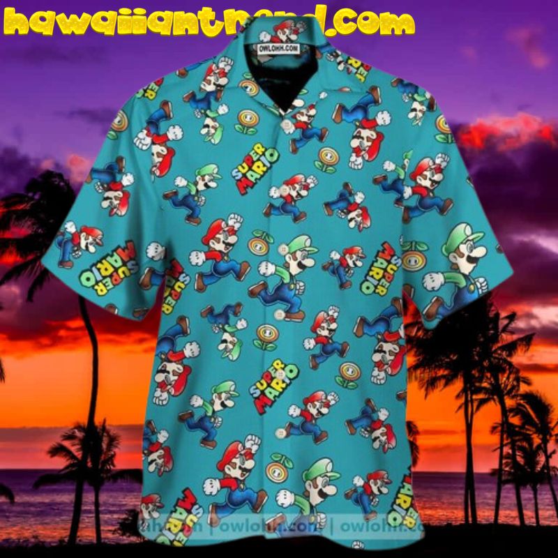 Super Mario Hawaiian Shirt