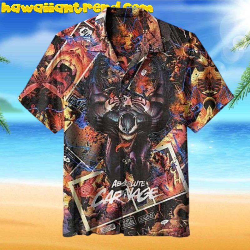 Venom Carnage Vintage Style Summer Holiday Hawaiian Shirt