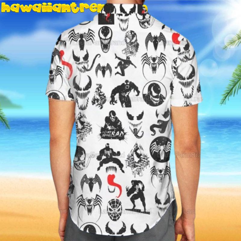Venom Horror Halloween Spider Man Trending Aloha Hawaiian Shirt