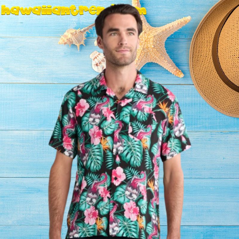 Venom Tropical Floral Summer Vercation Pink Version Hawaiian Shirt