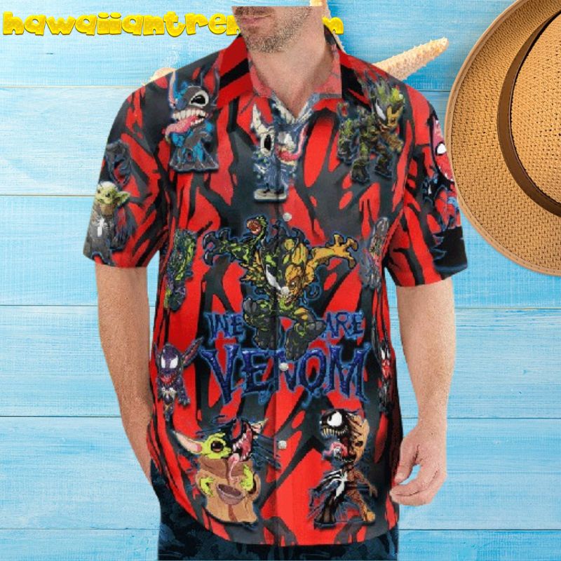 We Are Venom Marvel Cartoon Character Hawaiian Shirt