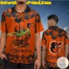 Baltimore Orioles Funny Player and Stadium Hawaiian Shirt