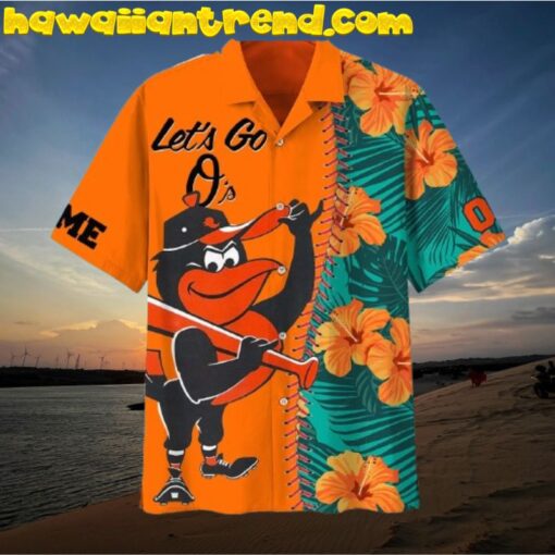 Baltimore Orioles Lets Go O’s Hawaiian Shirt