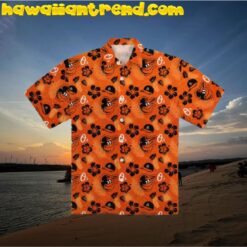 Baltimore Orioles MLB Tropical Flower Mascot Hawaiian Shirt