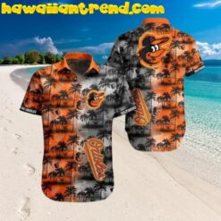 Baltimore Orioles Mlb Tropical Island Day And Night Hawaiian Shirt
