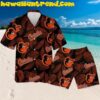 Baltimore Orioles Skeleton Swing Hawaiian Shirts
