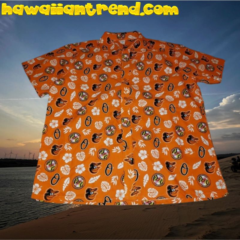 Baltimore Orioles Team MLB Baseball Aloha Hawaiian Shirt