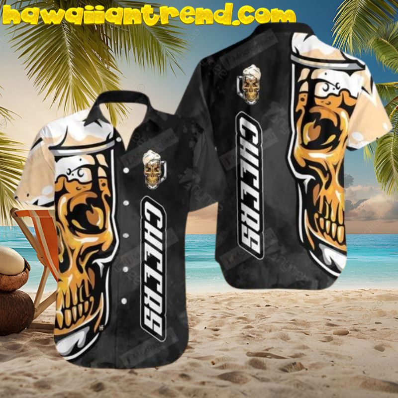 Cheers Skull Beer Hawaiian Shirt
