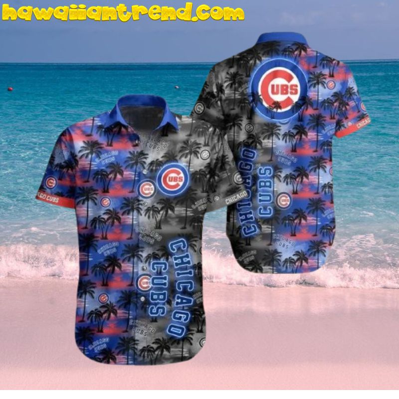 Chicago Cubs Mlb Summer Sunset Island Hawaiian Shirt