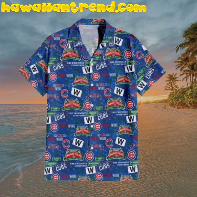Chicago Cubs MLB The Friendly Confines Hawaiian Shirt