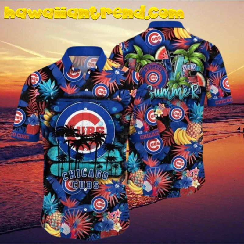 Chicago Cubs MLB Tropical Fruit Aloha Hawaiian Shirt