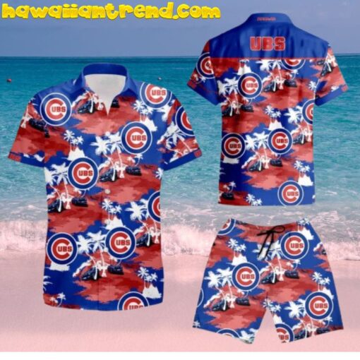 Chicago Cubs Tropical Red Coconut Island Summer Hawaiian Shirt