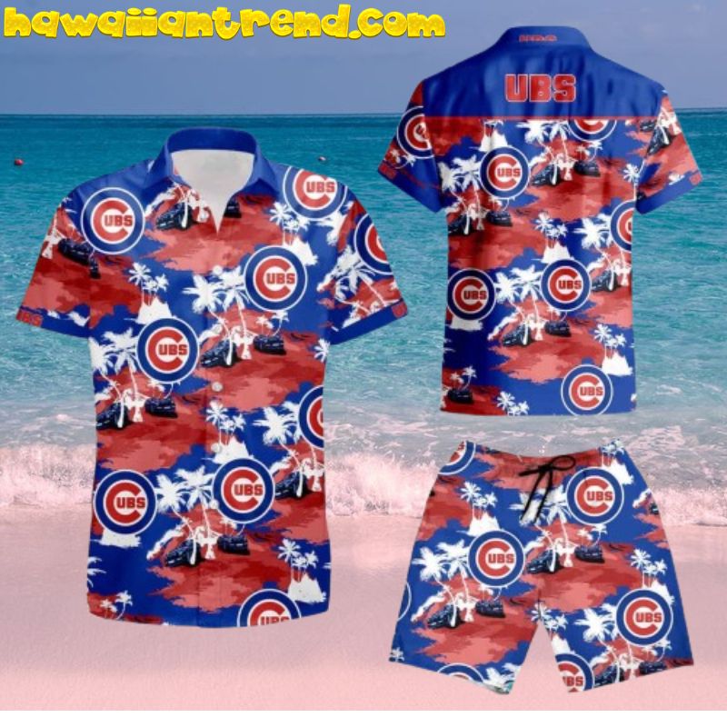 Chicago Cubs Tropical Red Coconut Island Summer Hawaiian Shirt