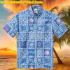 Chicago Cubs Vintage Text Printed Hawaiian Shirt