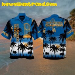 Dodgers World Series Champions Aloha Summer Hawaiian Shirt And Short