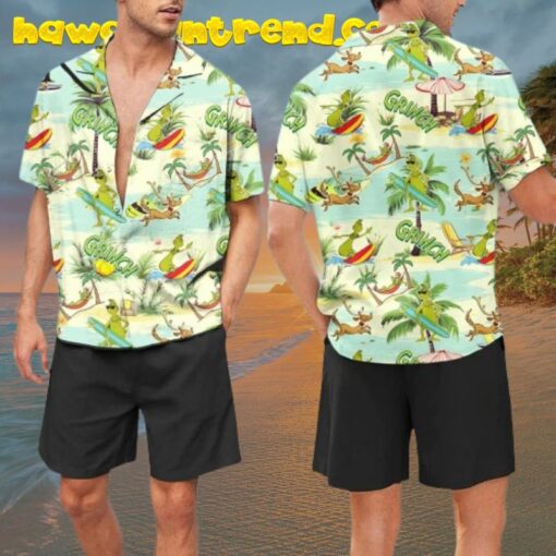 Grinch Enjoy Summer Holiday On Tropical Island Hawaiian Shirt