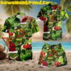 Grinch Green Tropical Button Up Summer Hawaiian Shirt