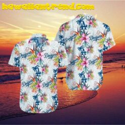 LA Dodgers Welcome Summer Tropical Flower Hawaiian Shirt