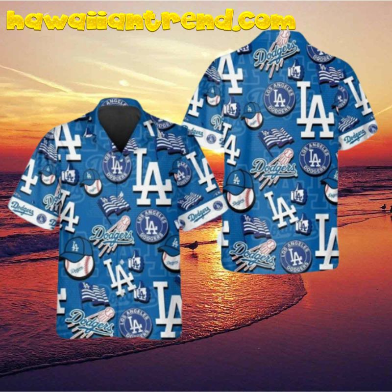 Los Angeles Dodgers All Star Club Icons Hawaiian Shirt