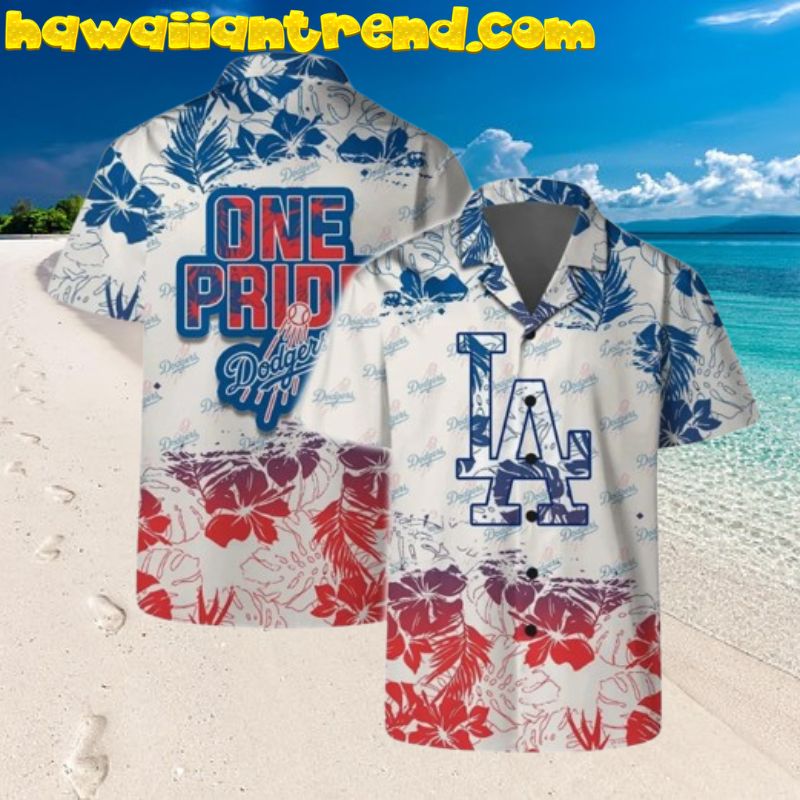 Los Angeles Dodgers One Pride Hawaiian Shirt
