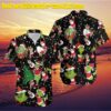 Mens Grinch Button Down Short Sleeve Novelty Hawaiian Shirt