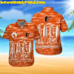MLB Baltimore Orioles Surfboard Hawaiian Shirt